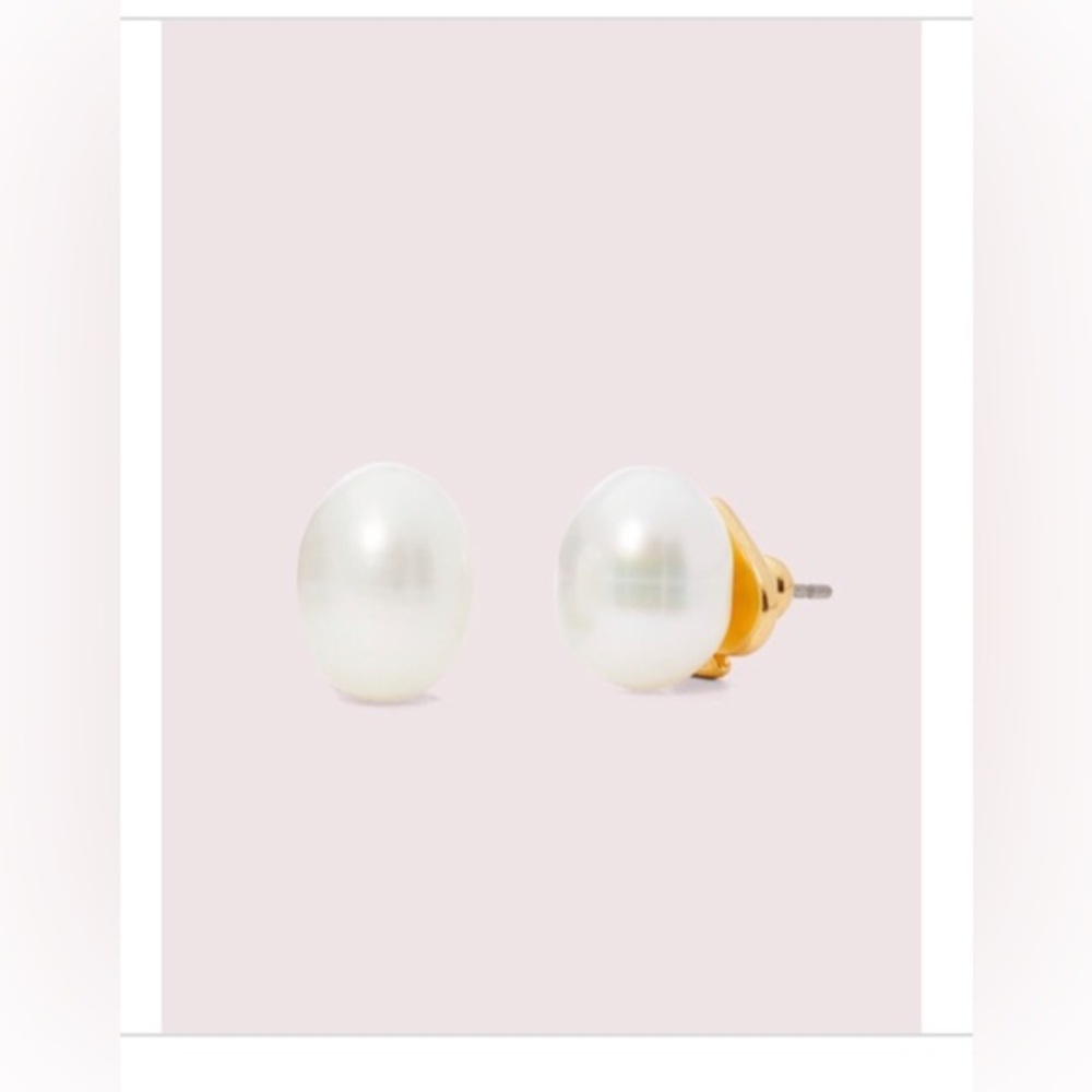 KATE SPADE KATE L PEARL DROP‎ STUD cream earrings LD10 brand new